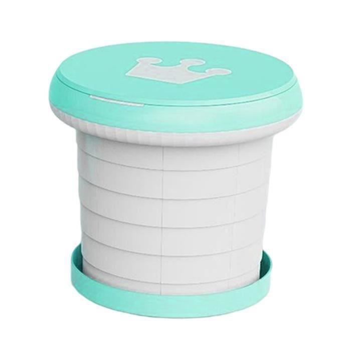 Siège de pot de formation de toilette pliant portatif mobile pour la