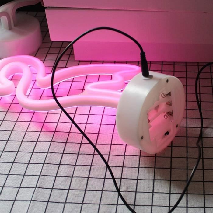 Lampe LED Néon, Alimentation Par Piles Ou USB, Décoration Pour Chambre à Coucher, Chambre D'enfant, Salon, Bar, Fête, Noël, Mariage, Forme Cactus