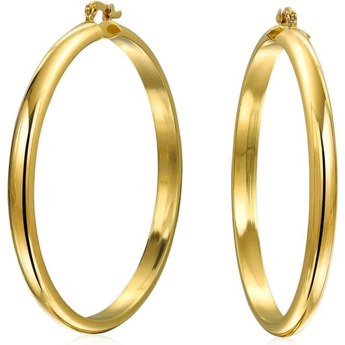 Boucles d'oreilles pendantes géométriques rondes en strass élégantes en