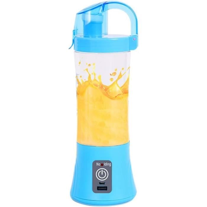 Mixeur Extracteur De Jus Portable USB Rechargeable - Blender Compact Pour Smoothies, Fruits Et Glace (Vert)