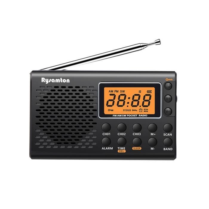 Radio Portable FM AM SW Pleine Bande à Affichage NuméRique StéRéO Radio ...