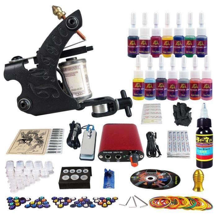 Solong Tattoo® Kit de Tatouage Complète 1Machine à Tatouer