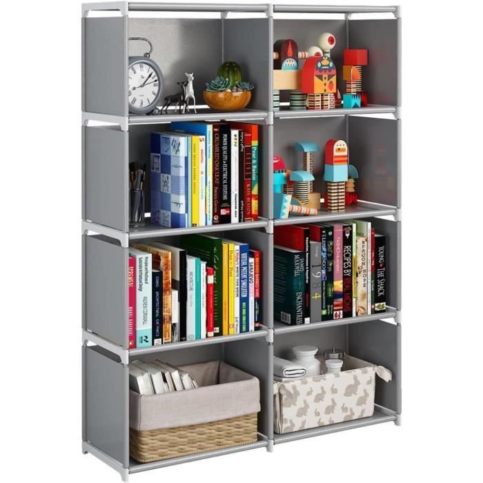 Étagère D'affichage 5 Cubes Tissu VidaXL - Bibliothèque, Rangement Organisateur - Neuf, Portes Coulissantes