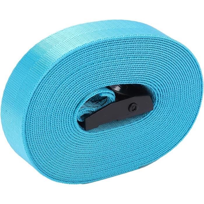 Lot De 20 Sangles à Cliquet 1.5x20ft - Crochets J, Résistance 4000 Lbs, Polyester Orange, Marque Waltvotur