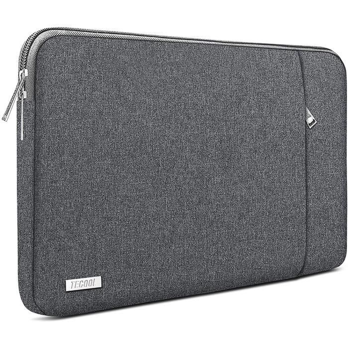 TECOOL 13 Pouces Housse de Protection pour 2020-2018 MacBook Air 13 / Pro 13,  Sacoche Pochette PC Portable avec Poignée, Gris Foncé - Cdiscount  Informatique