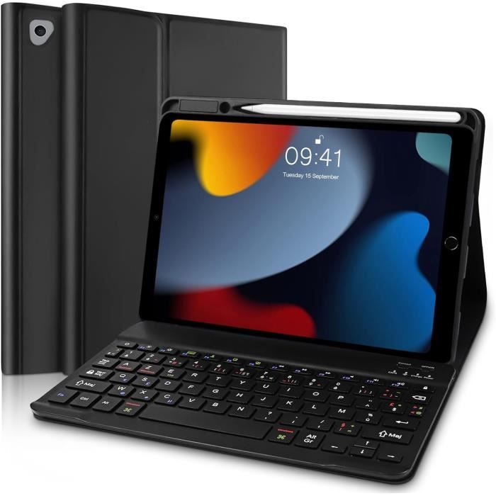 Coque Clavier NOTEKEE F8S Pour IPad Air 2 - Argenté, Neuve