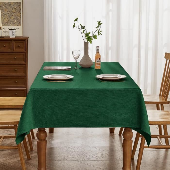 Grande Nappe Rectangulaire D. Porthault - Jacquard Coton Blanc - Comme Neuve