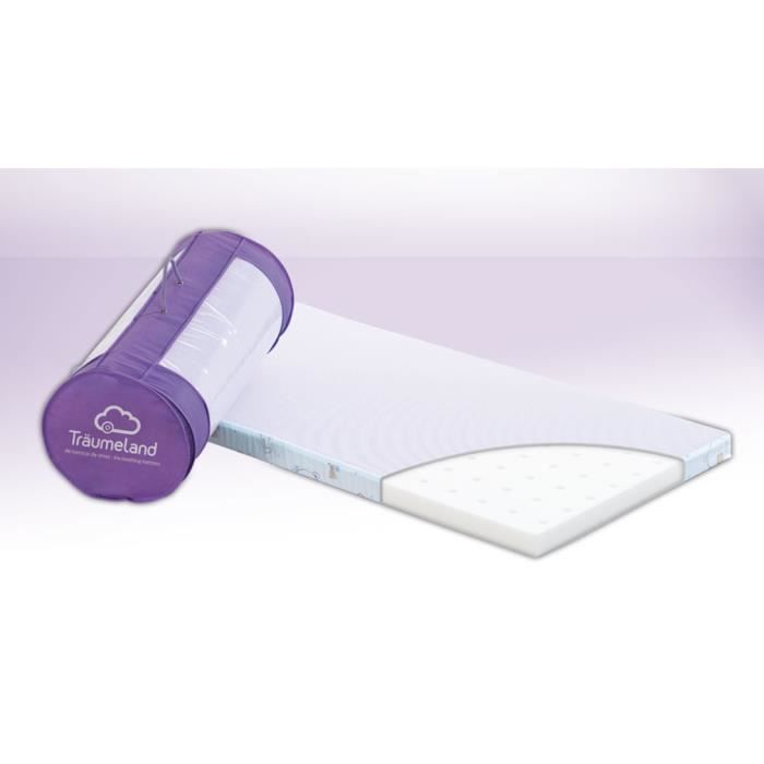 Matelas - TRAUMELAND - AIR - Respirant - Hypoallergénique - Violet