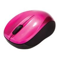 VERBATIM Mini Souris de voyage - Sans fil - 3 Boutons - MAC - Rose