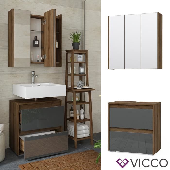 Ensemble mobilier de salle de bains VICCO MAJEST, meuble de salle de