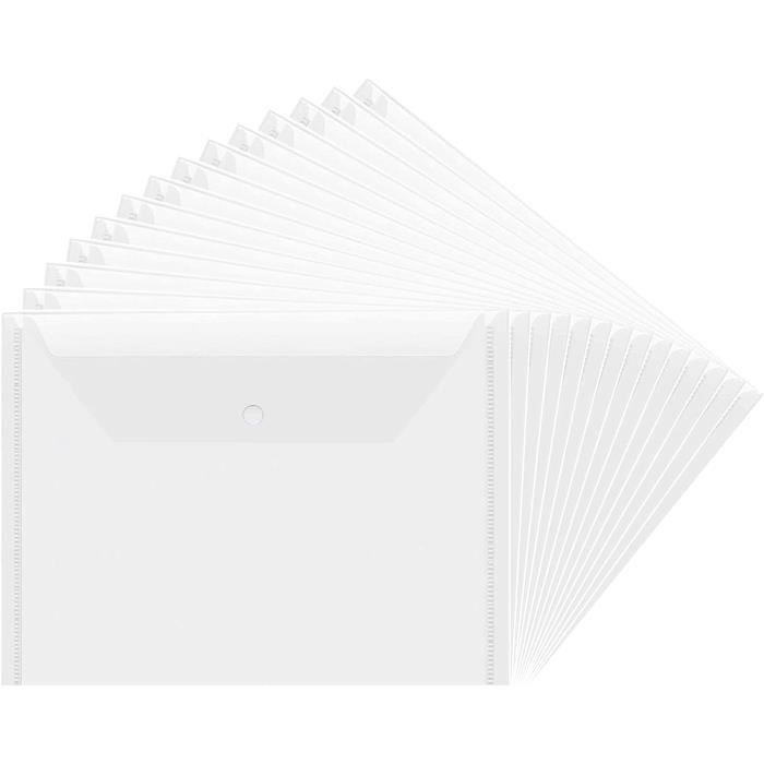 Boîte de Rangement Transparente et Épaisse en Plastique pour Documents de  Bureau, Classeur A4 pour Organisation de Fichiers