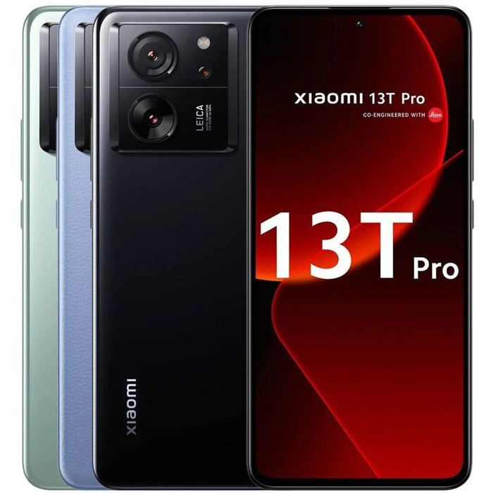 Xiaomi 13T Pro Noir 12 GO + 512 GO MediaTek Dimensity 9200+ Écran AMOLED FHD+ de 667 Caméra professionnelle Leica