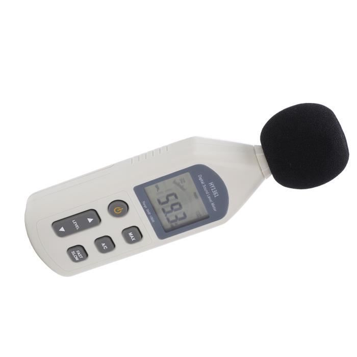 YOSOO compteur de bruit HY‑1361 Sonomètre numérique Écran LCD portable Moniteur de décibels USB