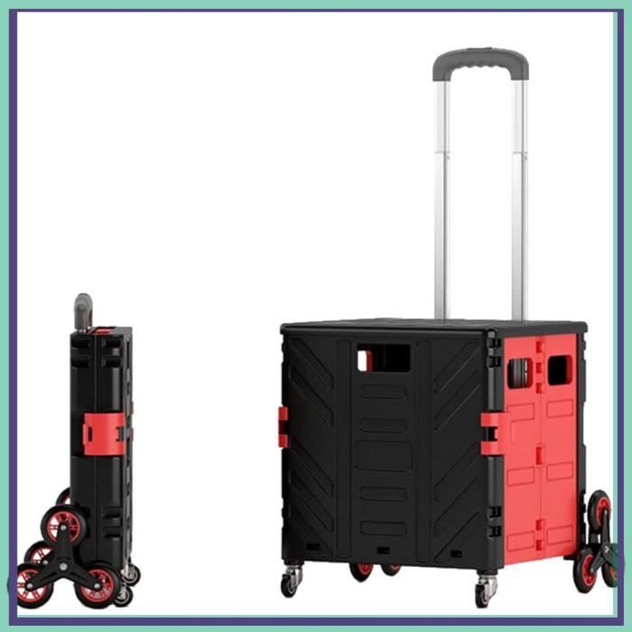 Chariot de courses - 40 L noir max. 40 kg - poignée réglable - 2 roues caddie poussette marché compartiment isotherme | Leroy Merlin Chariot de courses - 40 L noir max. 40 kg - poignée réglable - 2 roues caddie poussette marché compartiment isotherme | Leroy Merlin