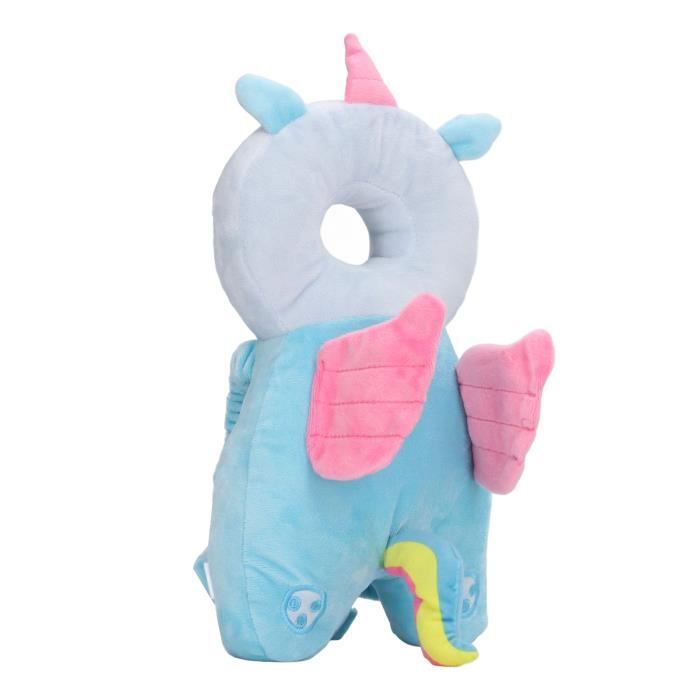 Coussin Protège-Tête Bébé Cerf Bleu - Anti-Chute Pour Apprentissage Marche - Respirant Et Réglable - 5 à 24 Mois