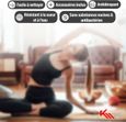 KM-Fit TPE Yoga Mat | Tapis de gymnastique avec sangle de transport | Tapis de yoga rembourré | Tapis de sport pour fitness | Rose-1