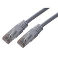 MCL Cordon de brassage - RJ45 CAT 5e U/UTP - 10 m - Gris-1