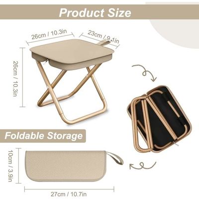 Tabouret De Camping Pliable Ultraléger Pour La Pêche, La Randonnée, Les Voyages, Les Petits Tabourets En Plein Air