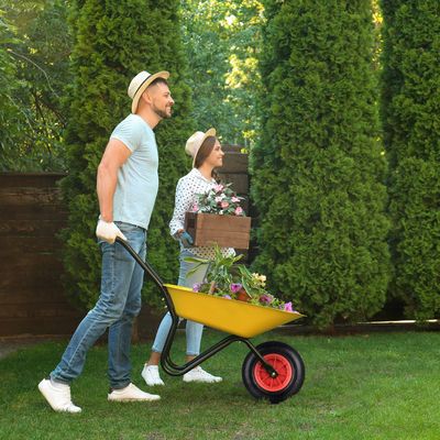KESSER Chariot De Jardin Et Transport 700kg - Avec Bâche, Pneus Pneumatiques, Parois Rabattables - Noir