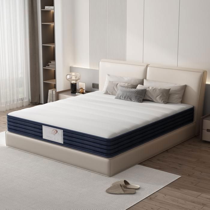 Matelas à Ressorts 160x200 cm Épaisseur 22 cm,Mousse mémoire de forme,7 — free download