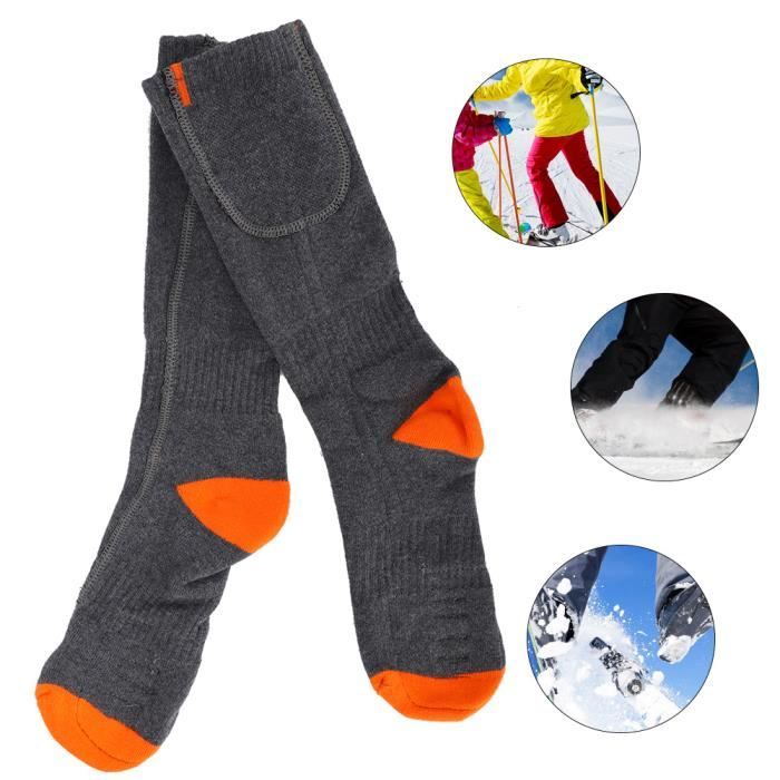 Chaussette chauffante electrique pour l hiver Chaussettes chauffantes electriques lavables Chaussettes chauffantes a batterie Cdiscount