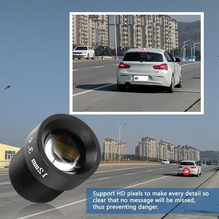 Kafuty Obiettivo CCTV 3MP 12mm F2.0 Con Attacco M12 Per Telecamere Di Sicurezza HD – Immagine Nitida E Installazione Facile