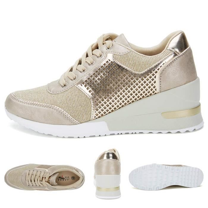 Baskets talon compensé cheap