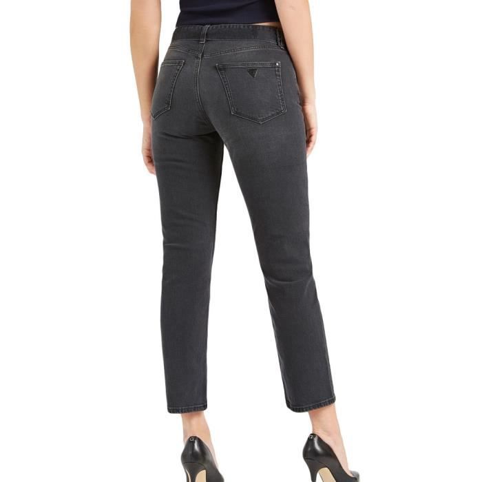 Jeans Skinny Noir Femme Guess The It Girl Black Cdiscount Pr t