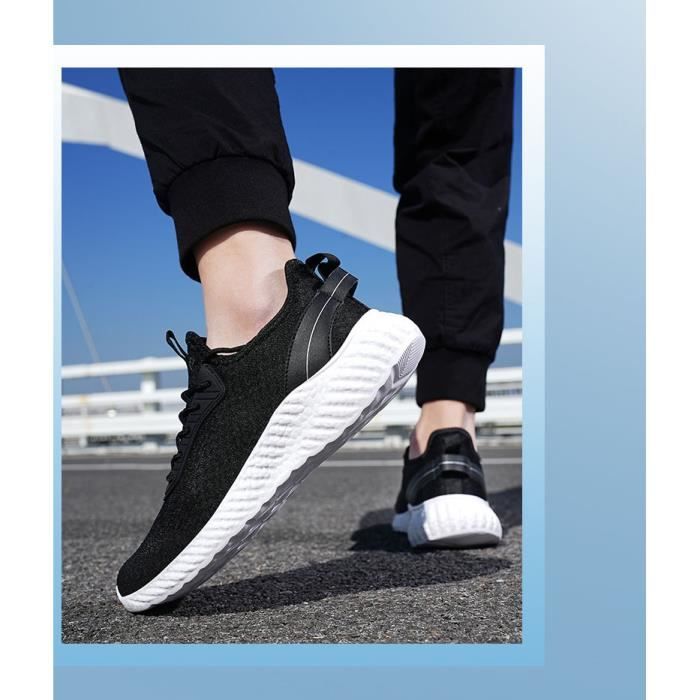 Chaussures Fitness Homme FitVille Chaussures Running Homme Pieds Larges - Basket Sport Largeur EE - Respirante Antidérapante Chaussure Running Pieds Larges