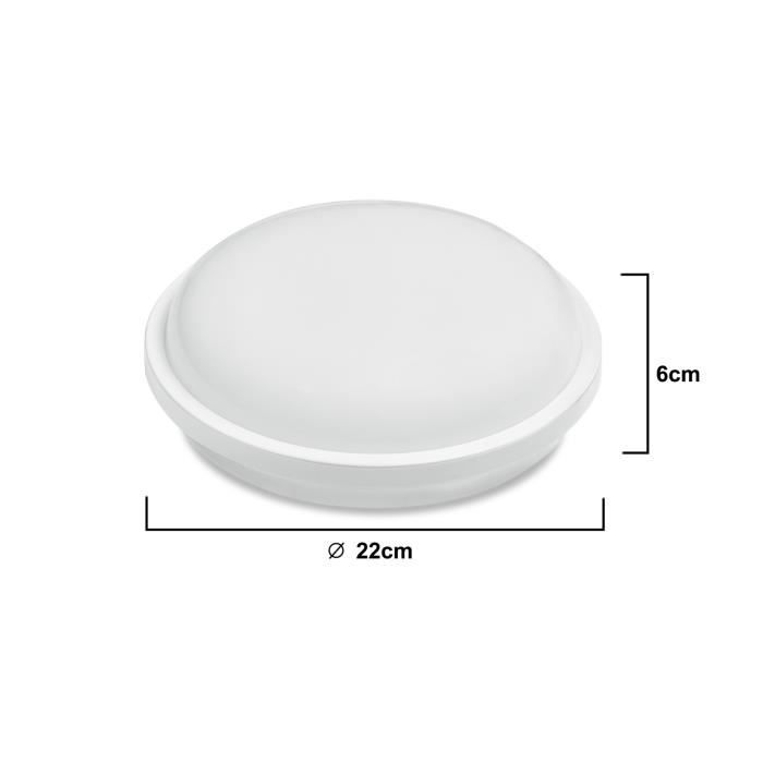 Plafonnier LED Ultra-Mince 12V/24V Lumière Chaude – Éclairage Intérieur Camping-Car, Van, Caravane