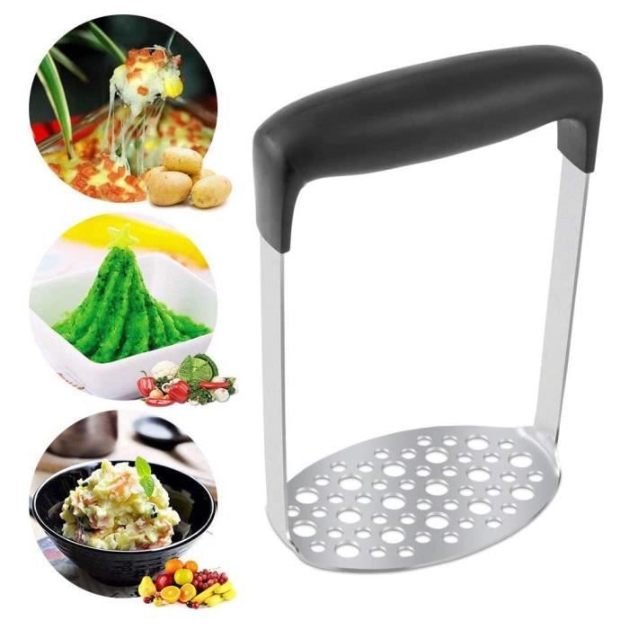 Presse-purée En Inox Avec éplucheur Et Brosse - Passe Lave-vaisselle, Capacité 15 Onces (env. 430 G) - 7