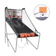 GIANTEX Panier de Basketball Pliable Électronique avec 8 Modes de Jeu, Jeu de Basketball Arcade avec 2 Paniers 4 Basket-balls-2