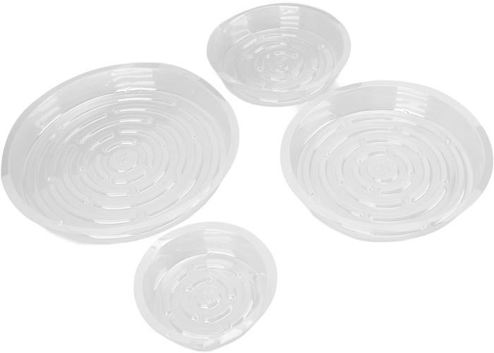 20Pcs Plateau De Soucoupe De Plante Pot De Fleur Transparent Intrieur ...