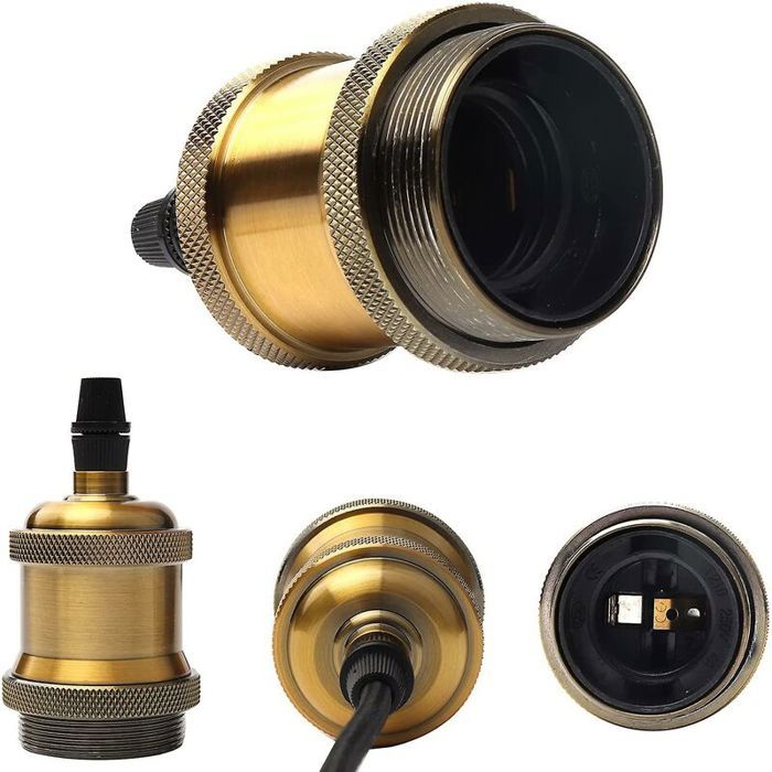 CHE - Douille De Lampe E27 - Douille E27 avec cordon - Lampe à