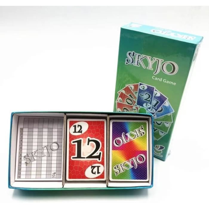Jeux de Cartes skyjo Jeux de société pour Les Enfants et Les Adultes.  Amusant et passionnant idéal pour Jouer avec Vos Amis et Votre