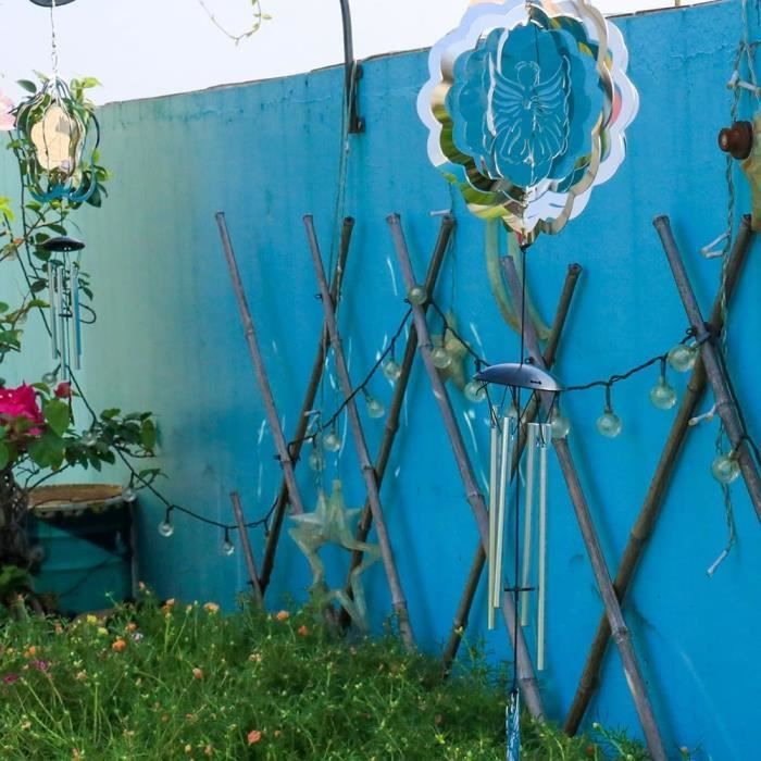 Carillon À Vent Rétro En Forme De Feuilles De Raisin - Décoration À