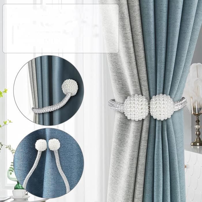 Lot De 4 Barres à Voilage Réglables - Effet Vieilli Doré - De 39 à 60cm