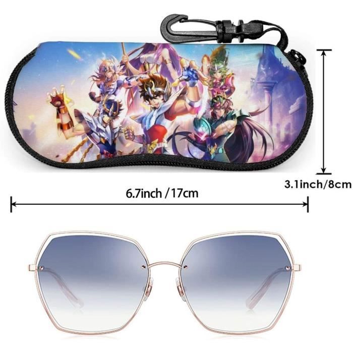 Anime saint seiya étui à lunettes lunettes de soleil étui souple lunettes  de sécurité poche à glissière étui à lunettes avec - Cdiscount Bijouterie
