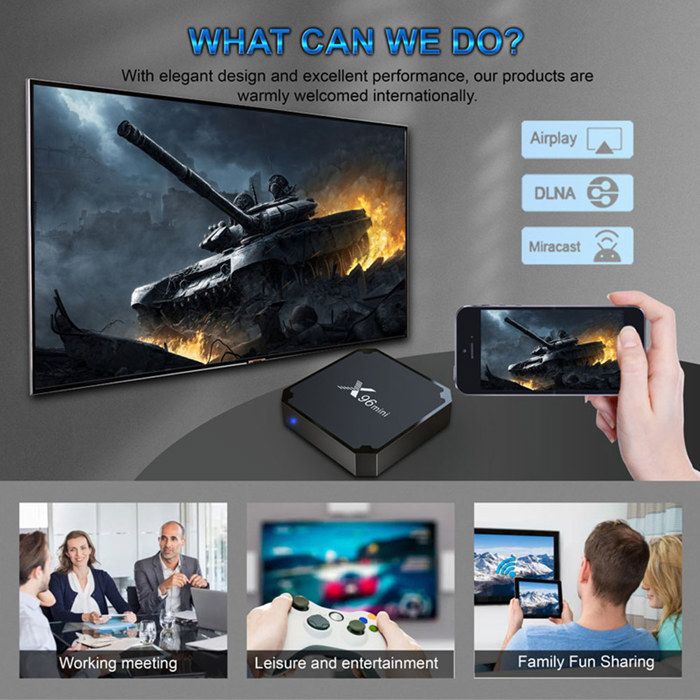 TV Box TD® Android 9 2G+16G Boitier IPTV Android TV Mini Smart TV Box,4K  HD/3D/ 2.4GHz WiFi Lecteur Multimédia Interface HDMI - Cdiscount TV Son  Photo