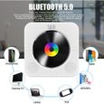 LECTEUR DVD PORTABLE Lecteur CD de Bureau avec Bluetooth Lecteur CD Mural Haut-parleurs HiFi Intégrés Portables avec écran LED Aud-3