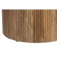Table à manger, table repas ronde en bois massif coloris naturel - Diamètre 120 x Hauteur 76 cm-3