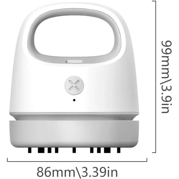 Mini Aspirateur de Table, Aspirateur de Bureau Rotatif à 360°avec