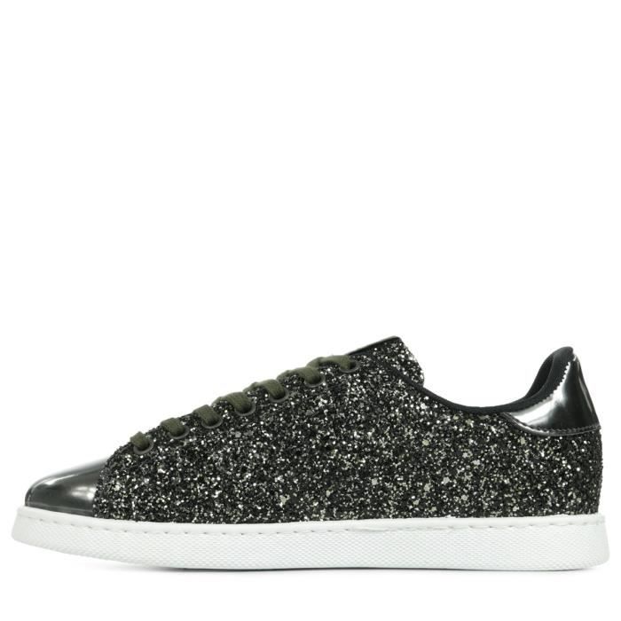 Basket victoria top glitter noir