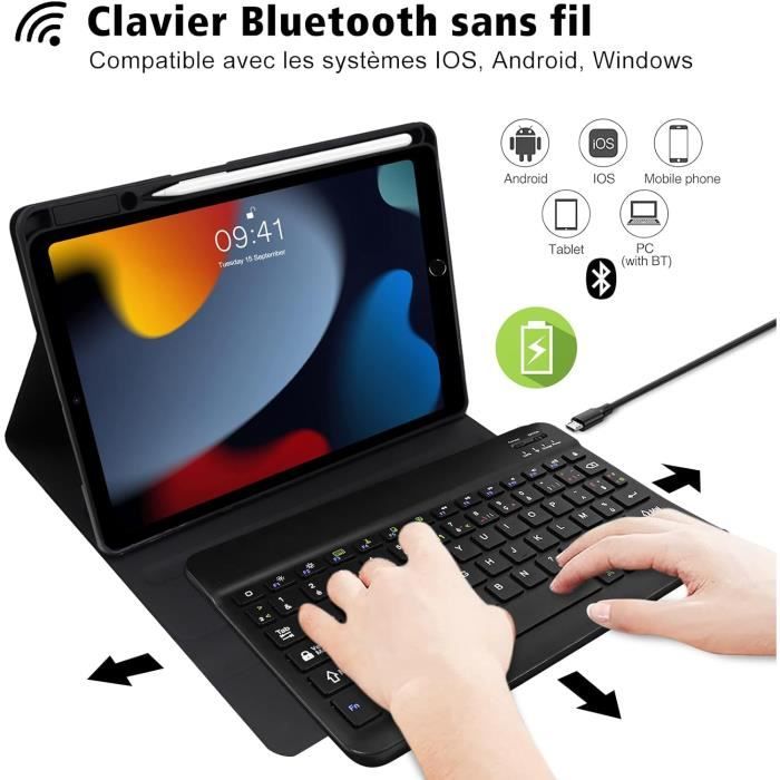 Apple iPad Air 2 / Pro 9.7 étui Clavier, Cooper NOTEKEE F8S Clavier
