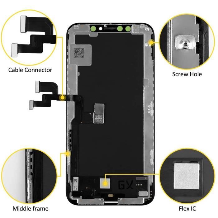 IPhone XS Ecran lcd+tactile Oled Flexi - Téléphonie
