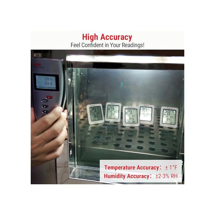 ThermoPro TP50 Hygromètre Numérique Intérieur - Thermomètre Humidité Avec Indicateur Confort