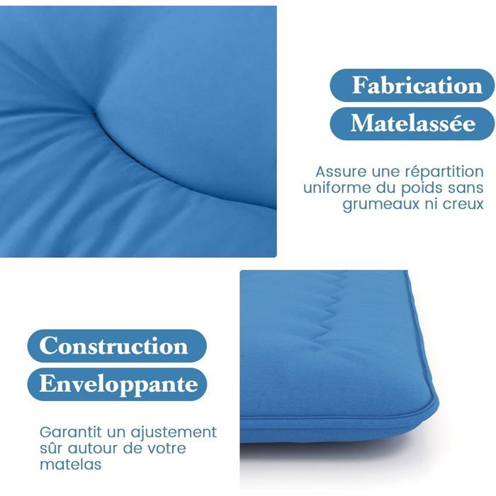 Matelas futon tatami extra épais pour adultes – Matelas de sol japonais pour camping ou invités – Pliable et confortable (B, 120 x 200 cm