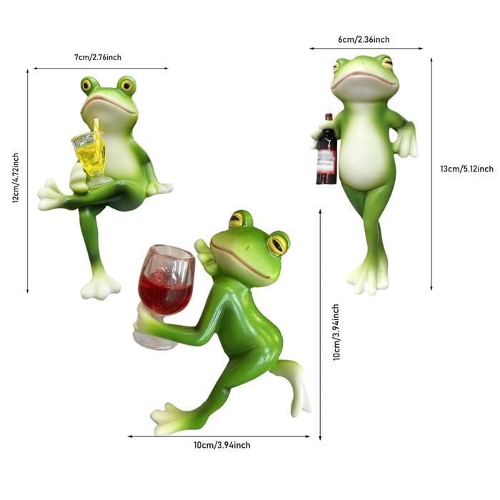 Pluviomètre en forme de grenouille en résine pour extérieur, décoration de [137] - Jardin
