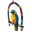 Immigoo 15cm En Bois Perroquet Oiseau Balançoire Pont Escalier Arc Pour Petit Oiseaux Animal Jouets Pour Les Oiseaux