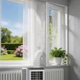 Joint de Fenêtre pour Climatiseur Mobile 400cm Kit Calfeutrage Étanchéité Universel avec Double Fermeture Éclairs Kit Étanchéité